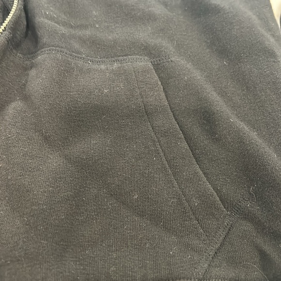 VS PINK Black Zipper Sweatshirt with Crystal Mosaic Heart Design-sz M - Picture 7 of 8